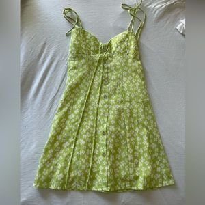 Princess Polly Lime Mini Dress - gently worn - size 2